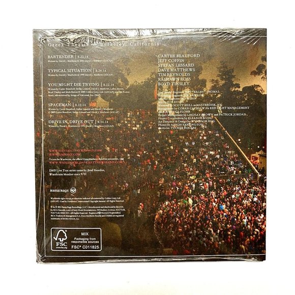 Dave Matthews Band DMB Encore Trax - The Greek Extended [Red Label] (CD) Sealed - Picture 2 of 3